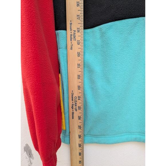 Shinesty Pullover Sweat Shirt Retro Color Block Unisex Stay Weird Shine On Sz M - Picture 9 of 10